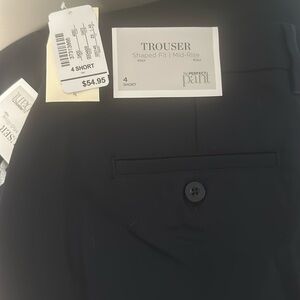 Trouser pants: shaped fit, Mid rise.size 4 short.dark blue( navy).